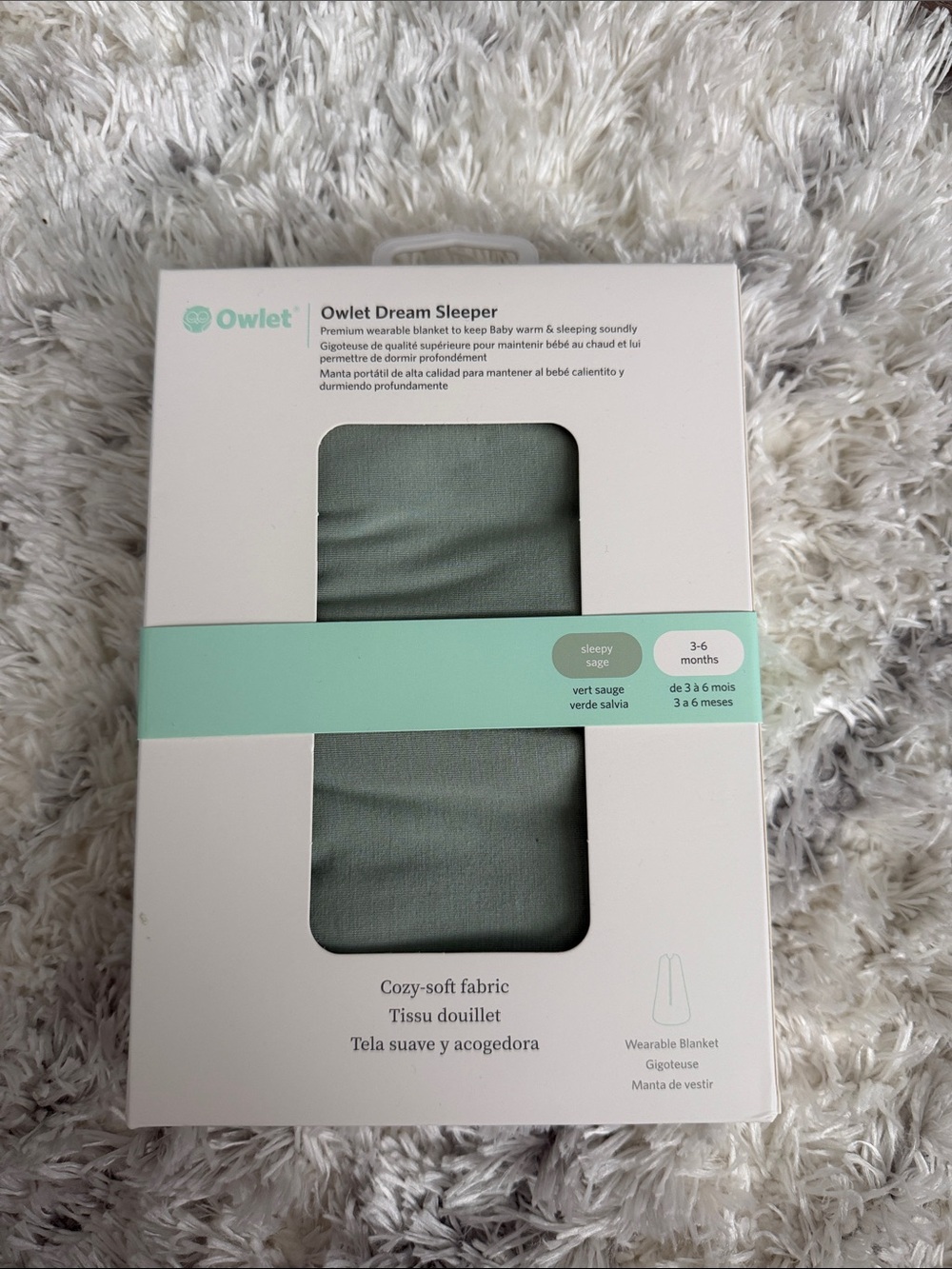 Owlet Dream Sleeper Wearable Blanket in Sage